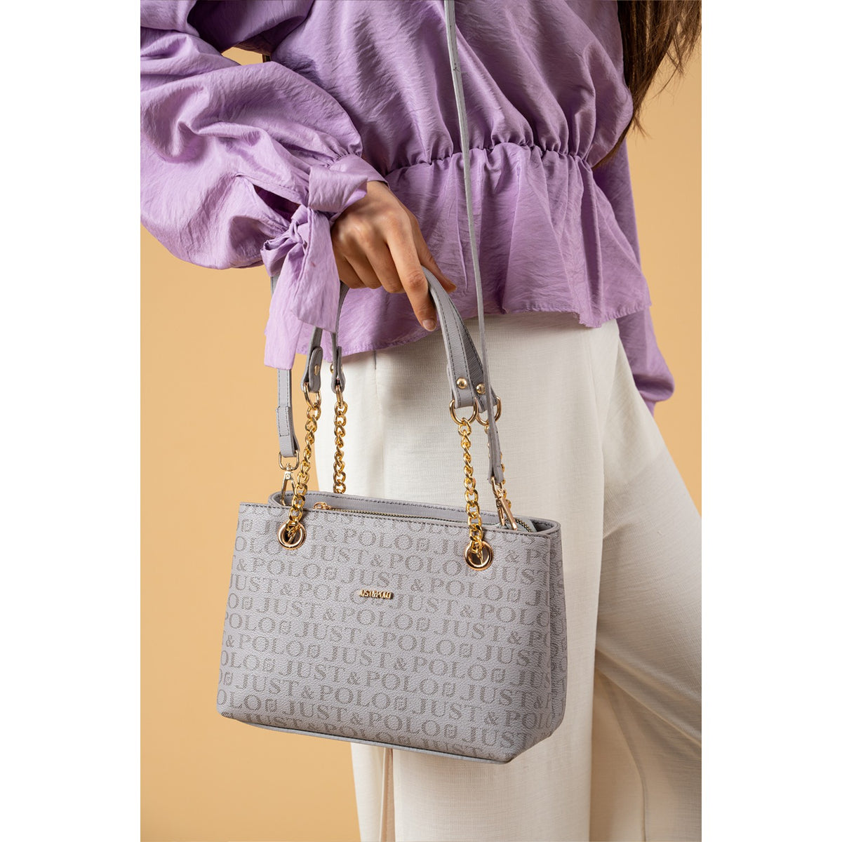 Just Polo Women's Bag Color Gray - MALLTURK