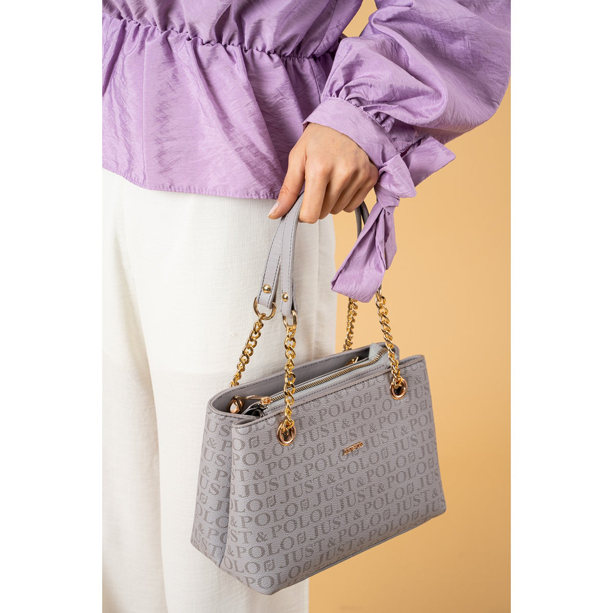 Just Polo Women's Bag Color Gray - MALLTURK