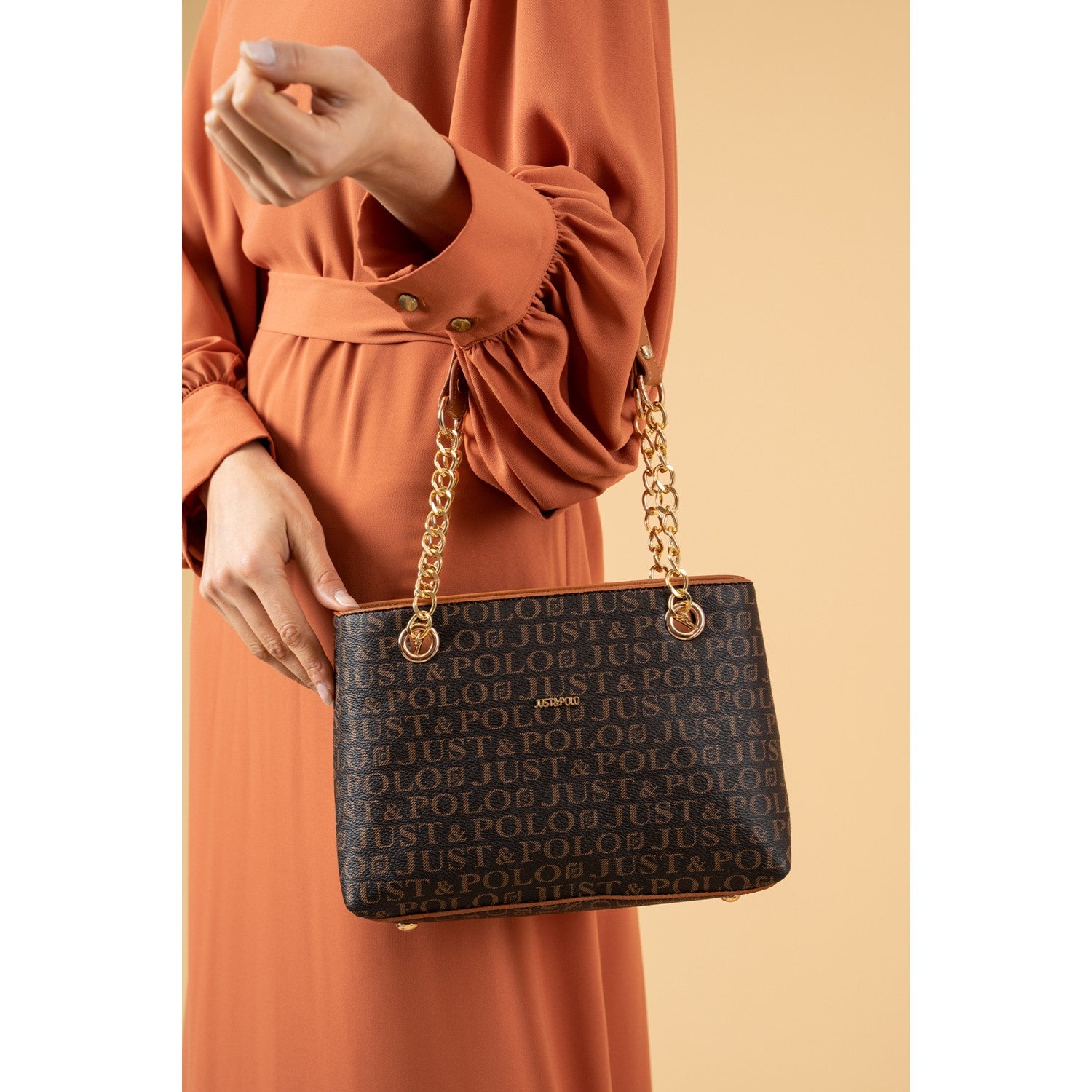 Just Polo Women's Bag Color Ivory Black - MALLTURK