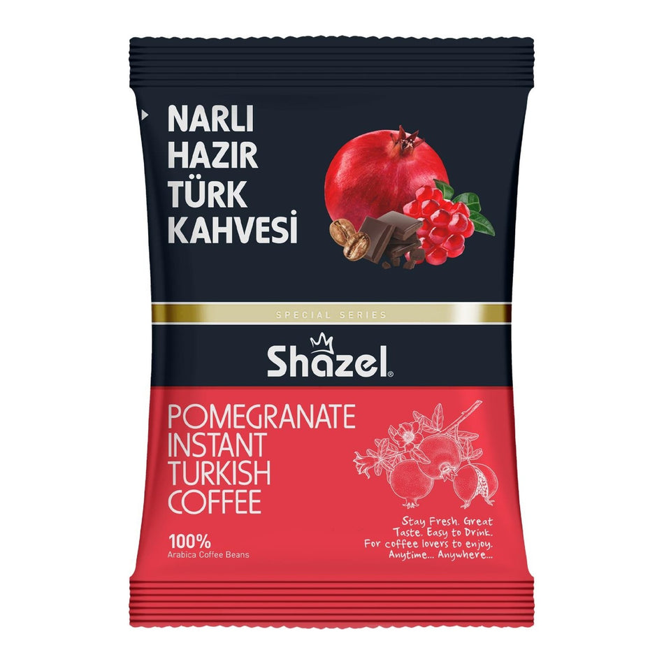 Shazel Pomegranate Turkish Coffee 100 g | Instant & Easy to Prepare - MALLTURK