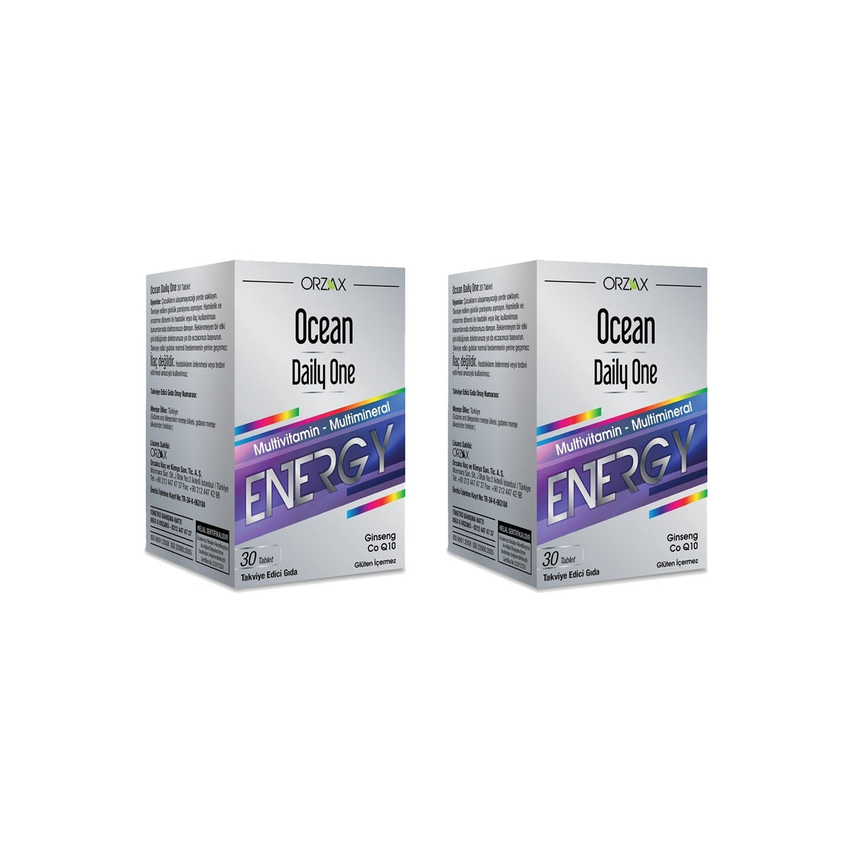 Orzax Ocean Daily One Energy 1 Alana 1 Bedava 30+30 Tablet - MALLTURK