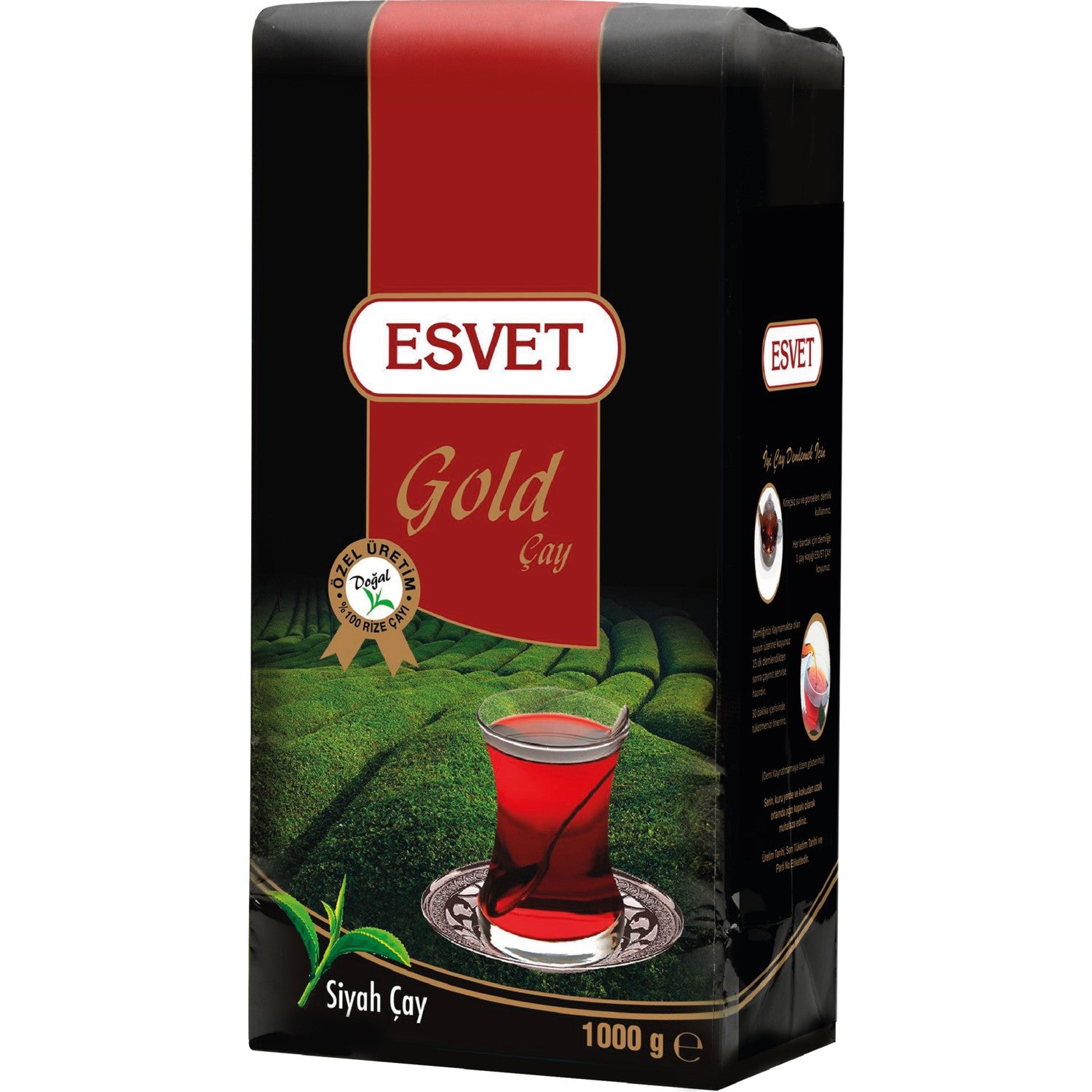 Esvet Gold 1000 g black tea Turkiye Menseli natural leaf tea Kalitesiyle rich aroma - MALLTURK