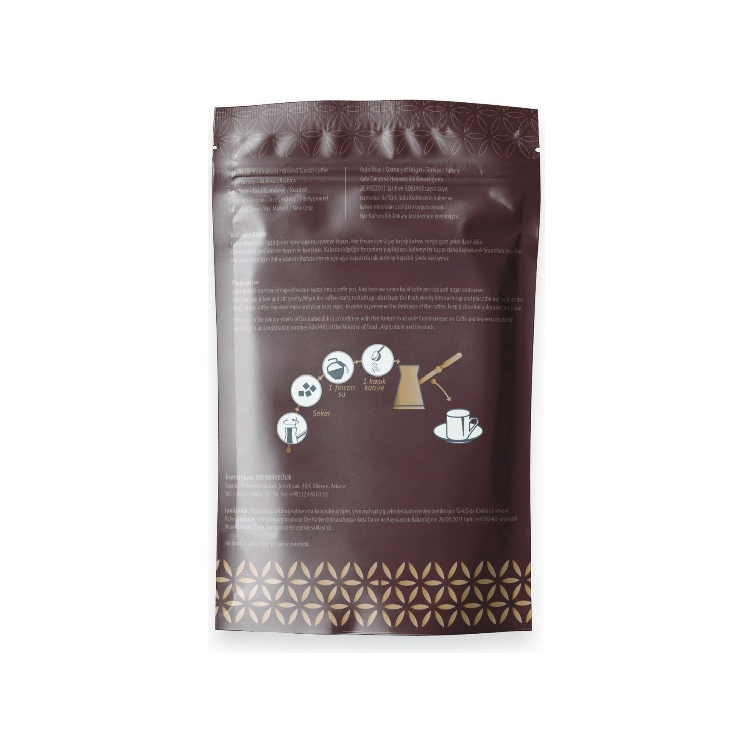 OZELINE Chocolate Flavored Turkish Coffee 100 g - MALLTURK