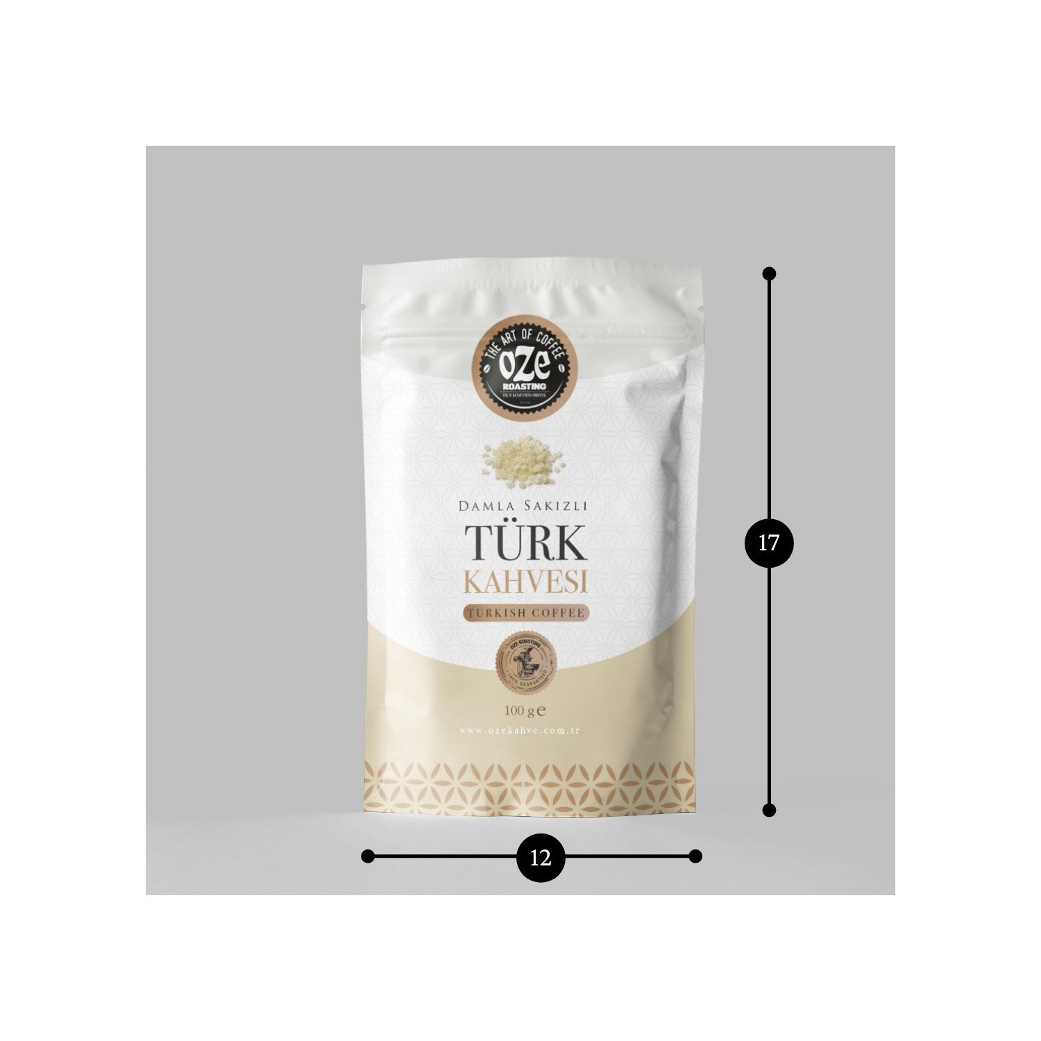 OZELiNE Mastic Flavored Turkish Coffee 5 x 100 g - MALLTURK