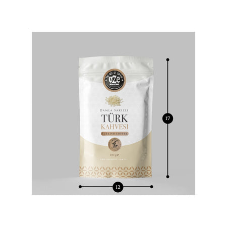 OZELiNE Mastic Flavored Turkish Coffee 5 x 100 g - MALLTURK