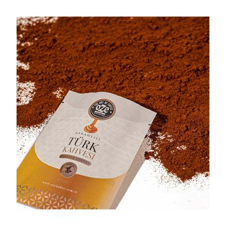 OZELiNE Flavored Turkish Coffee introductory Set 3 x 100 g (Caramel, Chocolate, Hazelnut) - MALLTURK