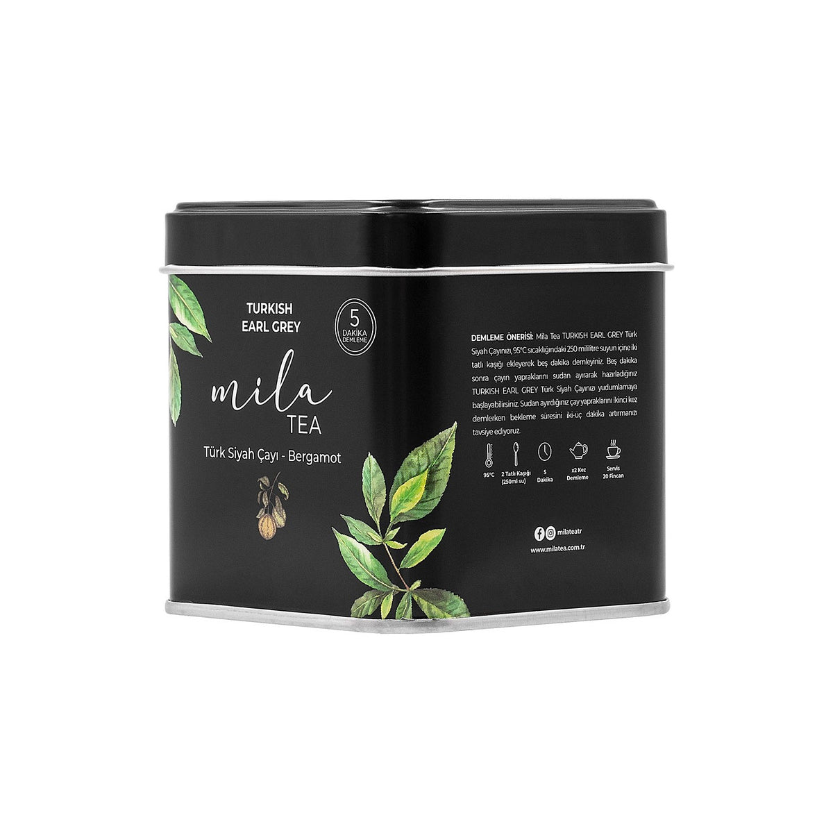 Mila 5 Dakika Demleme Turk Siyah tea Bergamot 70 g - MALLTURK