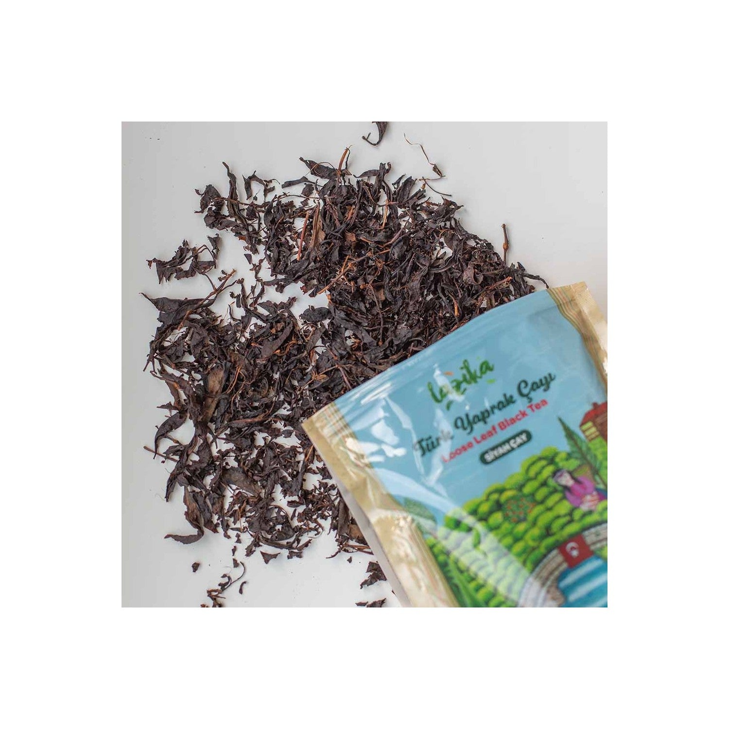 Lazika Turk Yaprak Siyah tea 300 g - Ilk Hasat Mayis tea, Tozsuz, Camlihemsin - MALLTURK