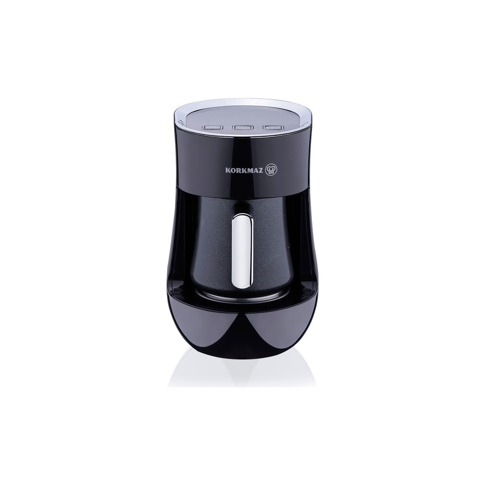 Korkmaz Otantik Automatic Coffee Maker, Black, 4-Cup Capacity - MALLTURK