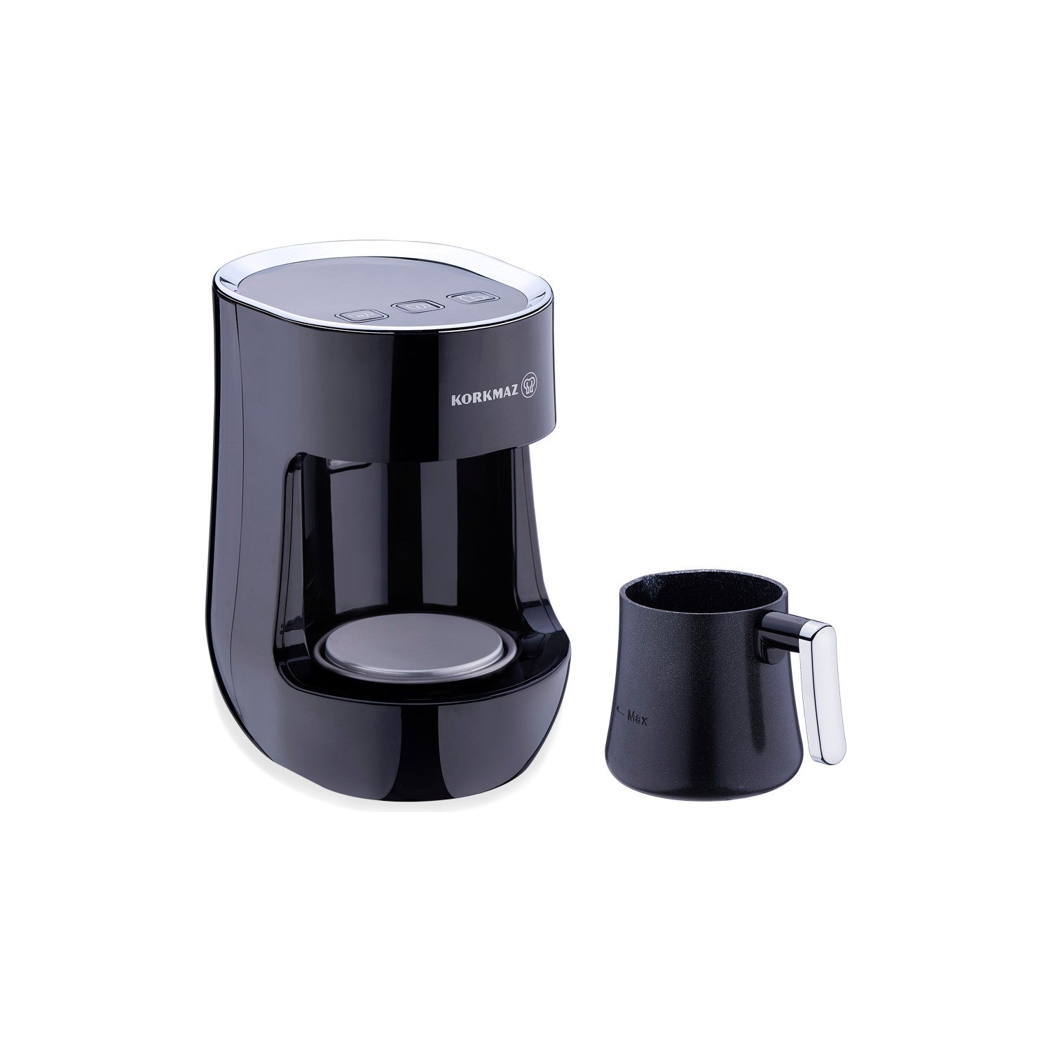 Korkmaz Otantik Automatic Coffee Maker, Black, 4-Cup Capacity - MALLTURK