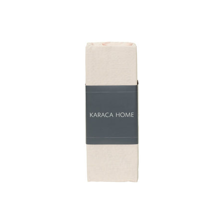 Karaca Home 100% Cotton Jersey Fitted Sheet, Single Size, Ecru - MALLTURK