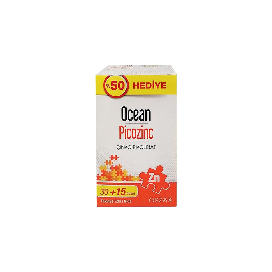 Orzax Ocean Picozinc Zinc Pikolinat 45 Tablet - MALLTURK
