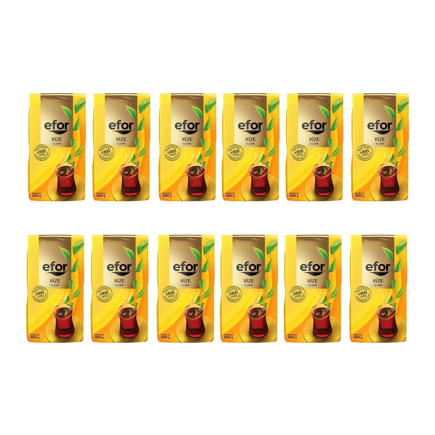 Efor tea Efor Rize loose leaf black tea 1000 g 12-pack case - MALLTURK