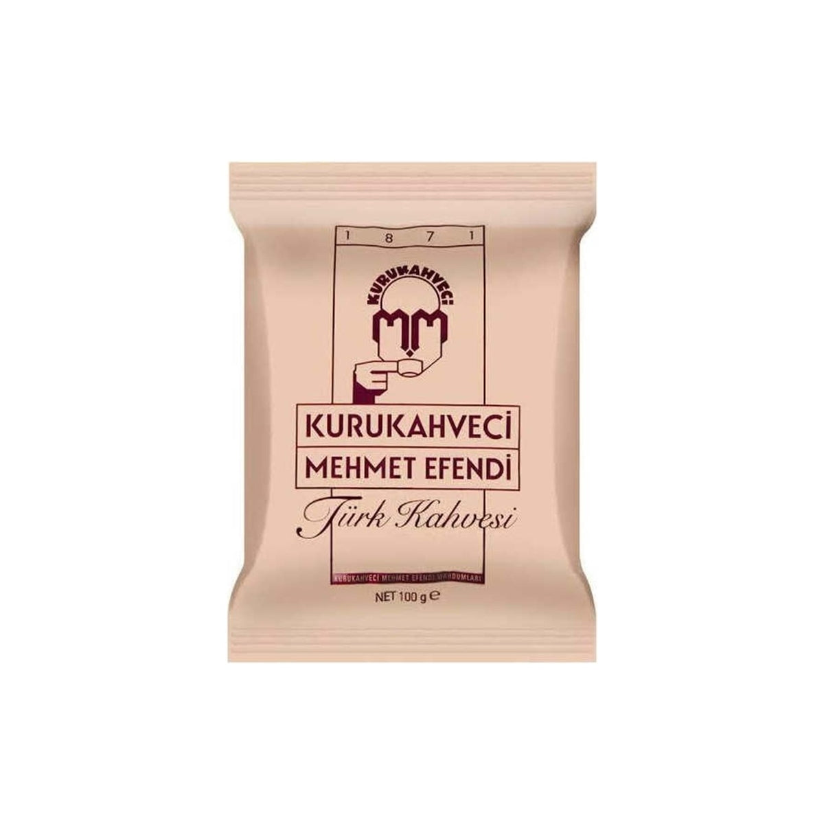 Kurukahveci Mehmet Efendi Turkish Coffee 100GR 50 Packs Plain Delicious Turkish Origin Set - MALLTURK