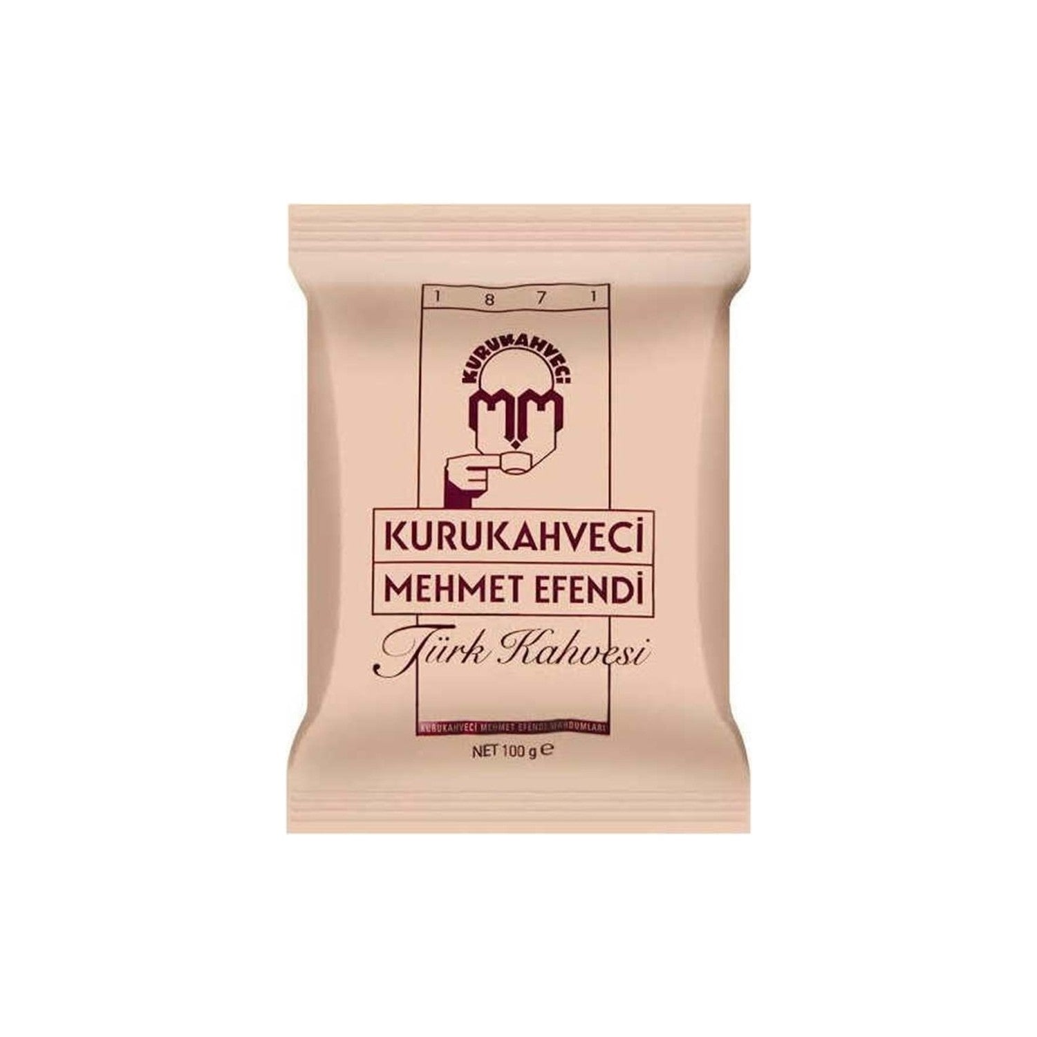Kurukahveci Mehmet Efendi Turkish Coffee 100GR 50 Packs Plain Delicious Turkish Origin Set - MALLTURK