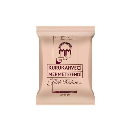 Kurukahveci Mehmet Efendi Turkish Coffee 100GR 50 Packs Plain Delicious Turkish Origin Set - MALLTURK