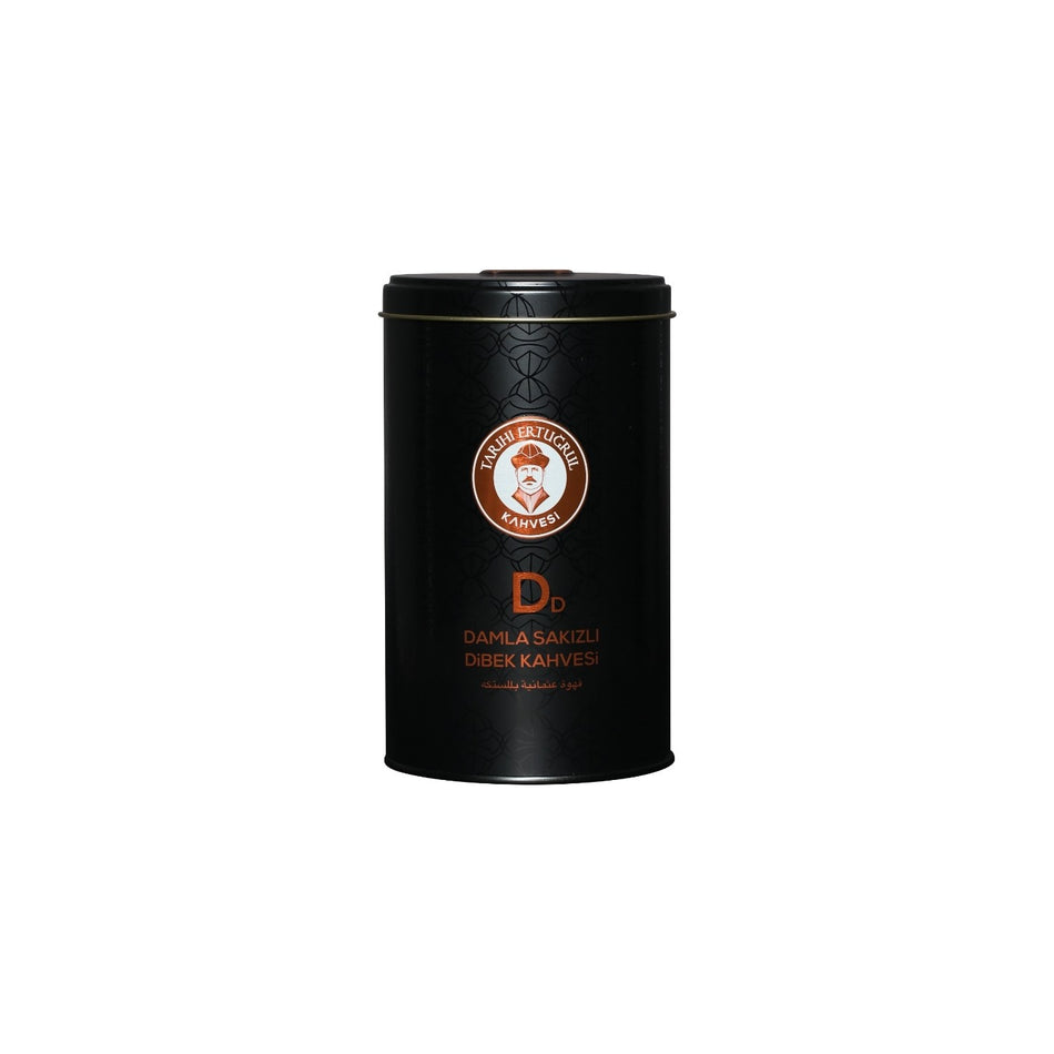 Historic Ertugrul Coffee, Mastic Flavored Dibek Coffee, 250g Tin Can - MALLTURK