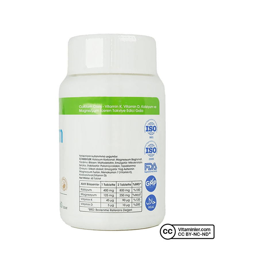 Voonka Calcium Ossis 60 Tablets - MALLTURK