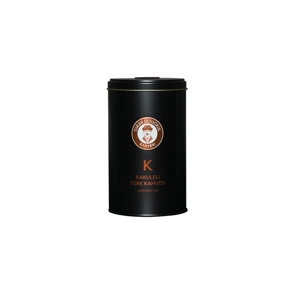 Historic Ertugrul Coffee - Cardamom Flavored Turkish Coffee, 250g Tin Can - MALLTURK