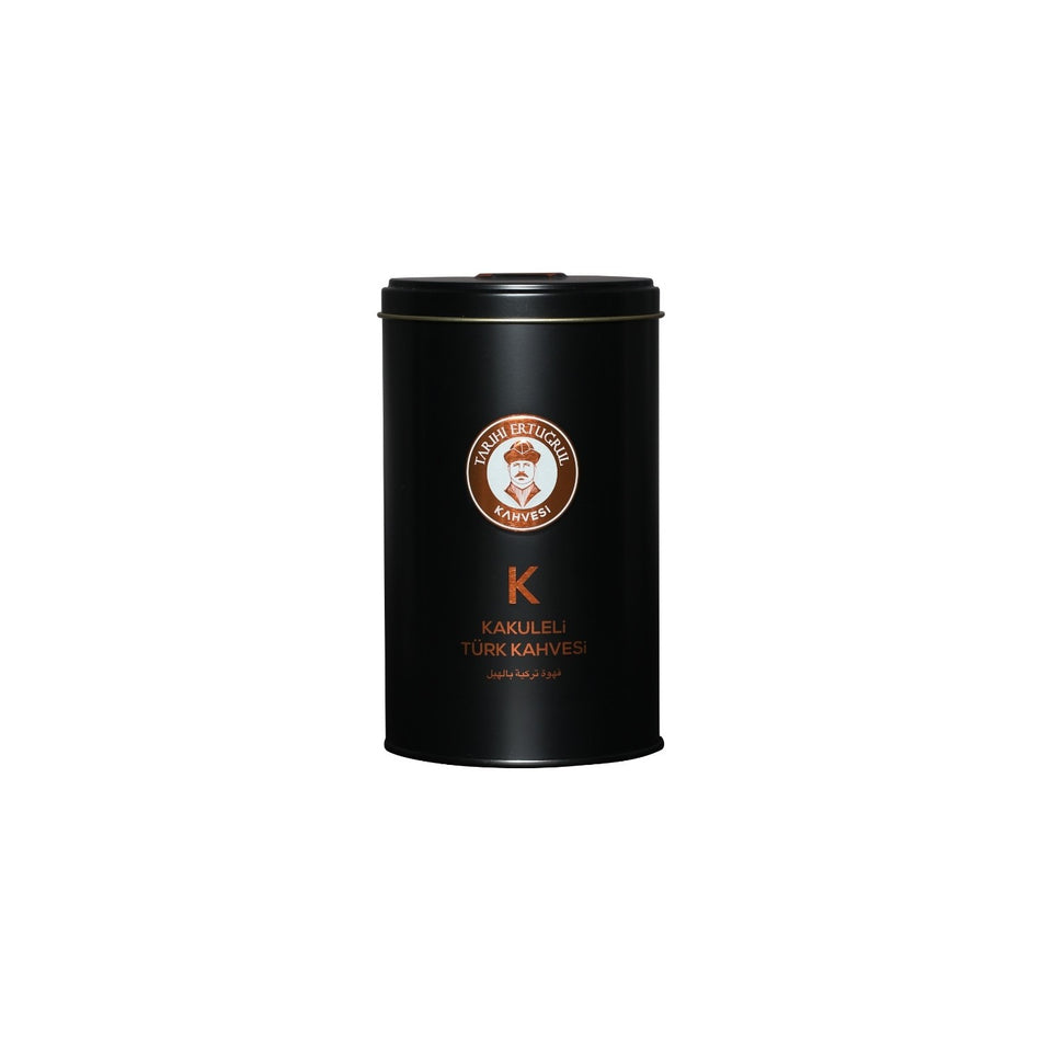 Historic Ertugrul Coffee - Cardamom Flavored Turkish Coffee, 250g Tin Can - MALLTURK
