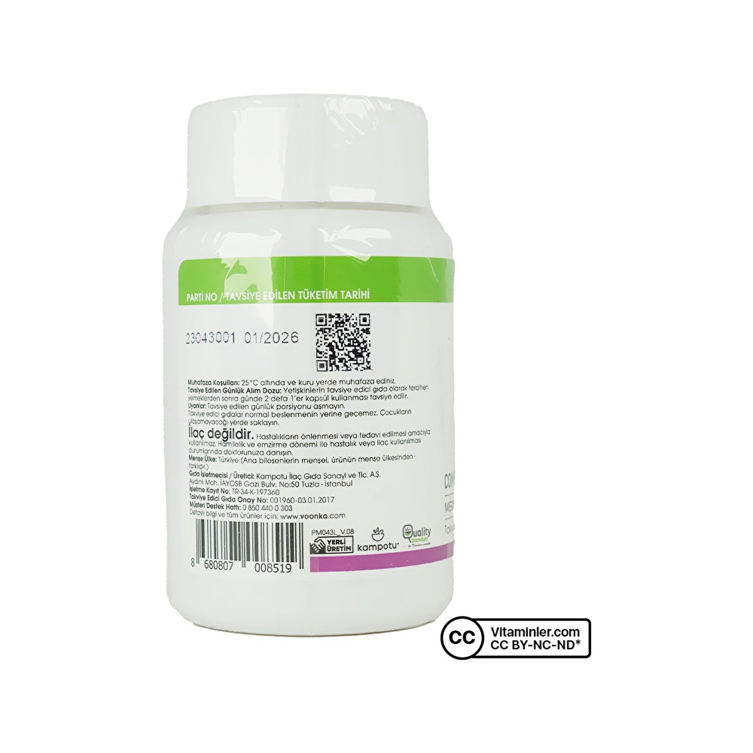 Voonka Milk Thistle Complex 60 Capsules Meryem Ana Dikenini with Supplement - MALLTURK