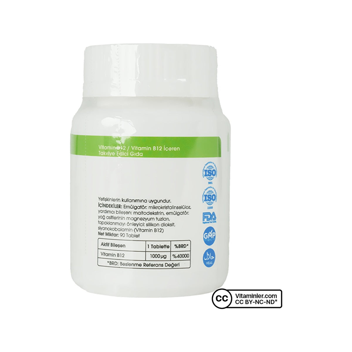 Voonka 90 Tablets Vitamin B12 - MALLTURK