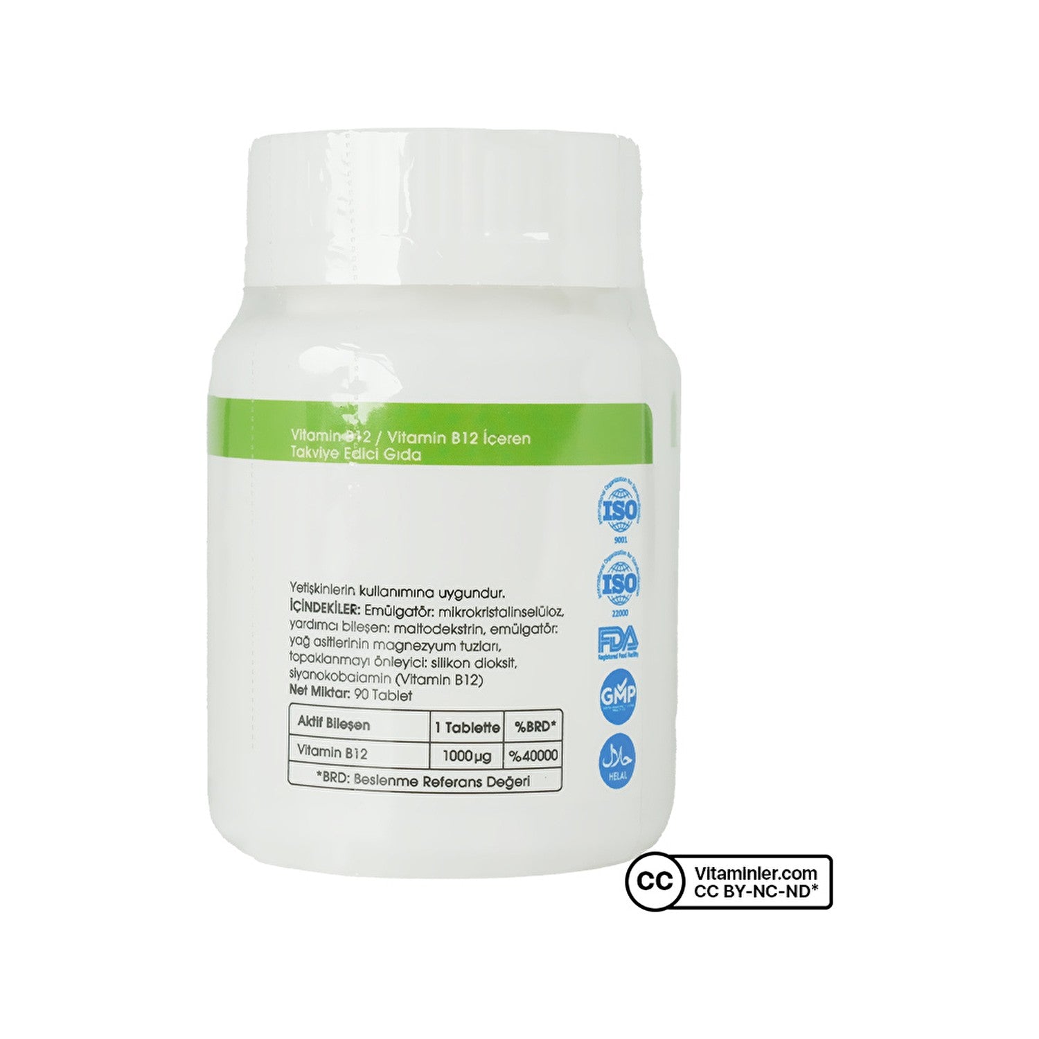 Voonka 90 Tablets Vitamin B12 - MALLTURK