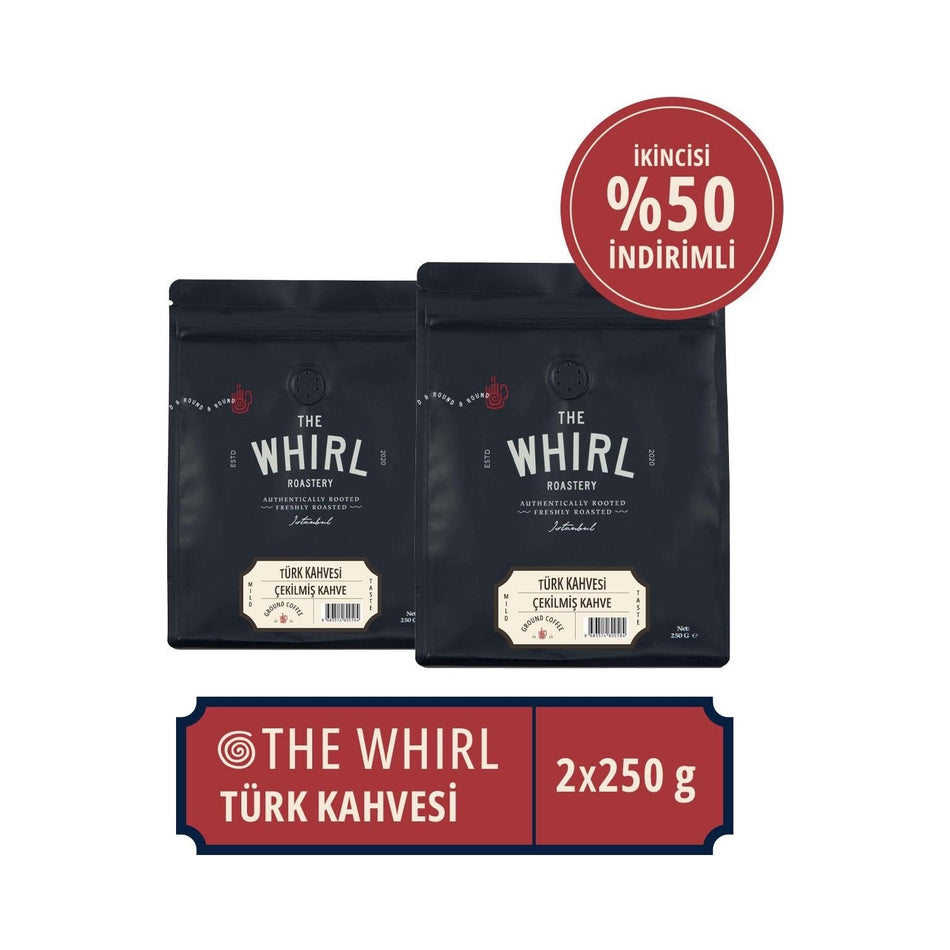 The Whirl Ground Turkish Coffee 250 gr x 2 Packs - MALLTURK
