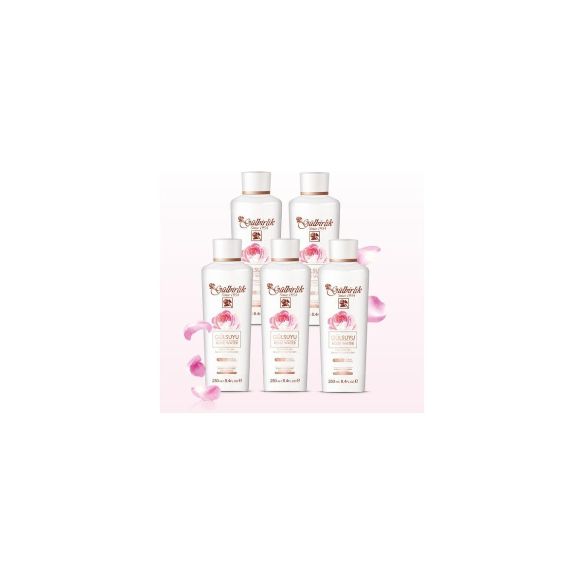 Gulbirlik Rosense Rose Water 250 ml x 5 Pieces - MALLTURK