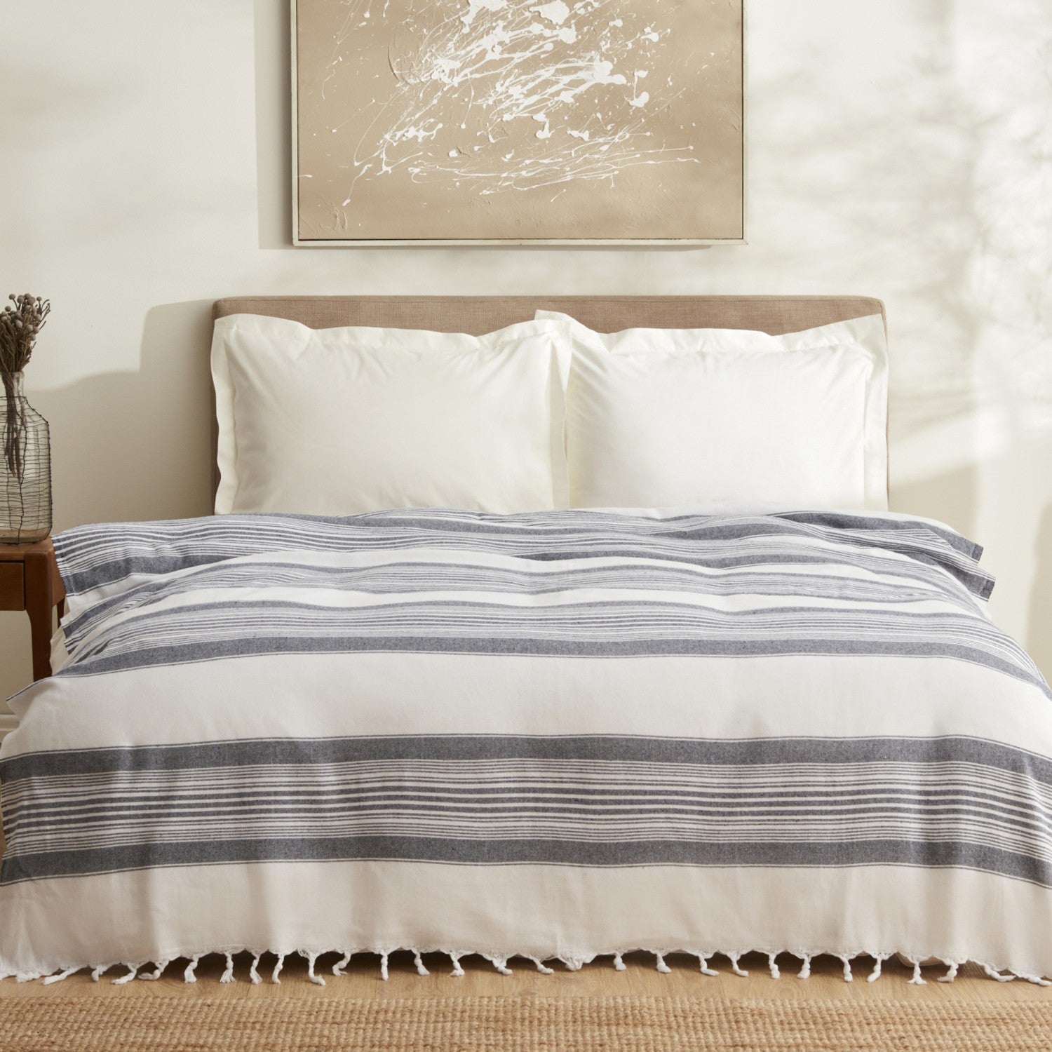 Karaca Home Sword Double Bedspread, Blue - MALLTURK