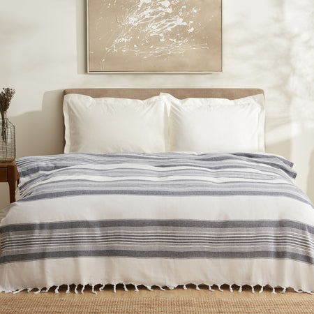 Karaca Home Sword Double Bedspread, Blue - MALLTURK