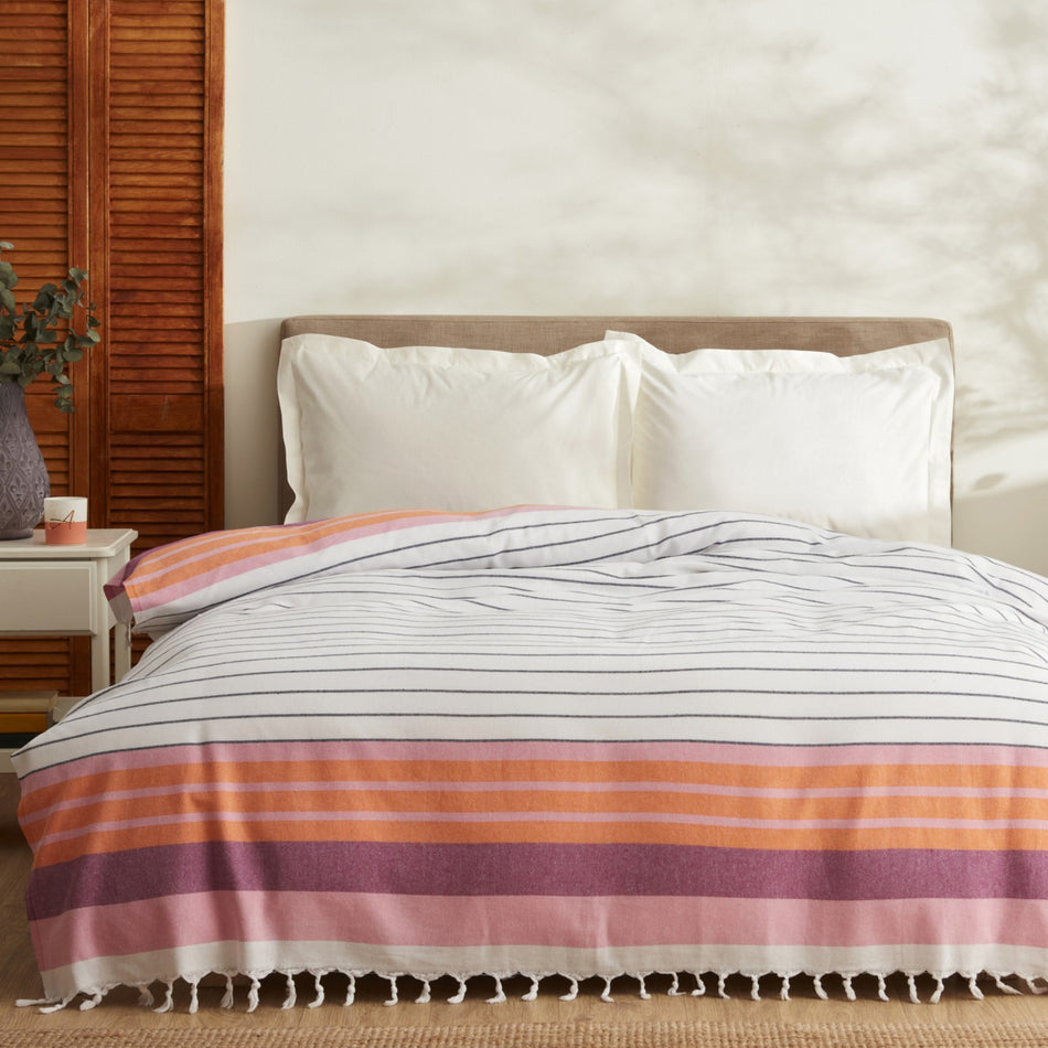 Karaca Home Luis Double Pique Pestemal Orange - MALLTURK
