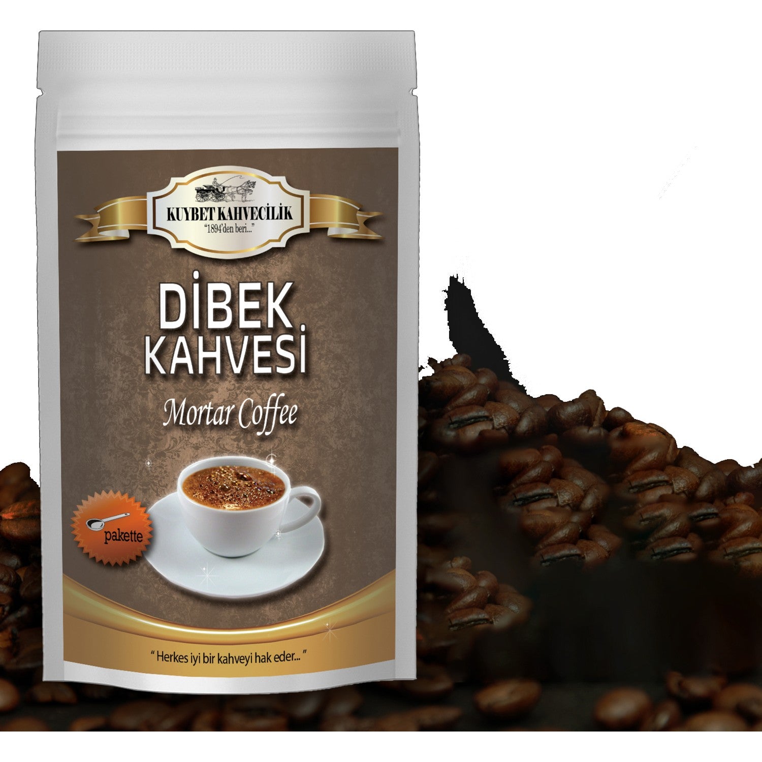 Kuybet Coffee 1 kg Milk-Baked Turkish Coffee (Economy Size) - MALLTURK