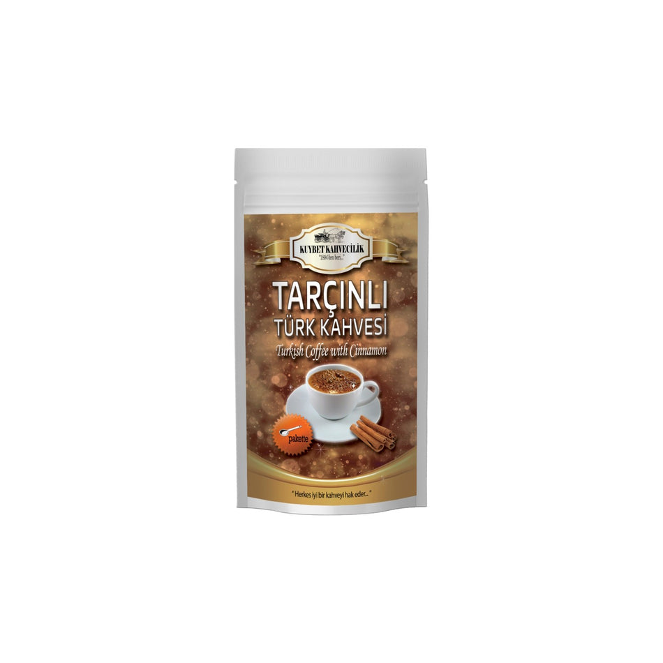 Kuybet Coffee Shop 1kg Cinnamon Flavored Turkish Coffee - MALLTURK