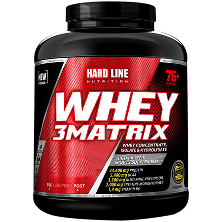 Hardline Nutrition Hardline Whey 3 Matrix 2300 gr + Nox 2 + Tribulus + Zma Combination - MALLTURK