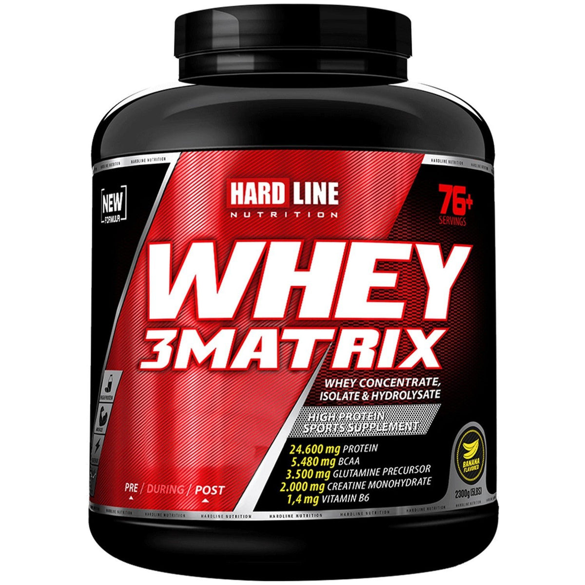 Hardline Nutrition Hardline Whey 3Matrix 2300 Gr + Progainer 5000 Gr + Nox 2 Combination - MALLTURK