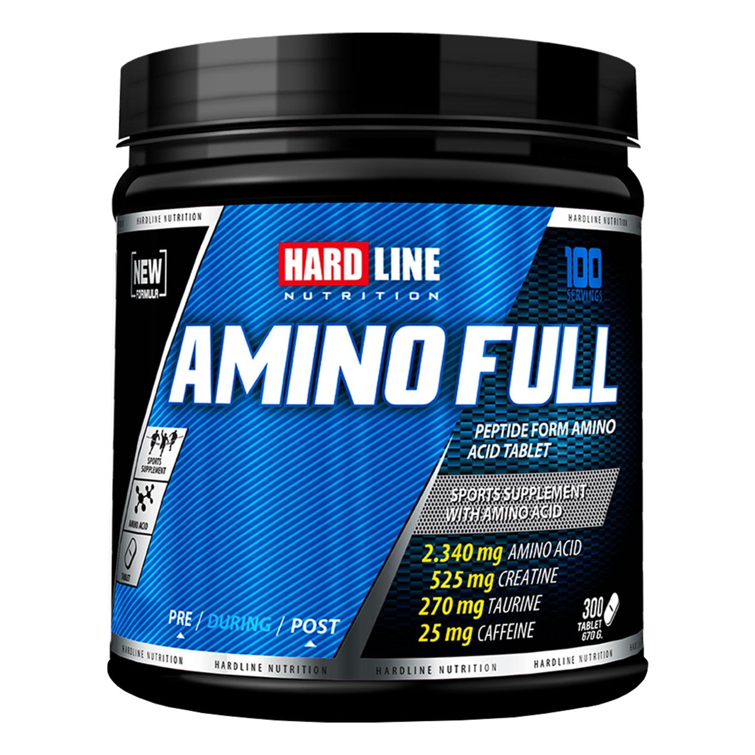 Hardline Nutrition Hardline Whey 3 Matrix 2300 gr + Amino Full 300 Tablets + Shaker 600 ml + 3D Mascot Keychain - MALLTURK