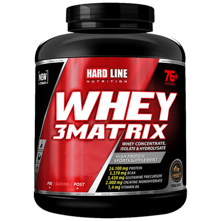 Hardline Nutrition Hardline Whey 3 Matrix 2300 gr + Amino Full 300 Tablets + Shaker 600 ml + 3D Mascot Keychain - MALLTURK