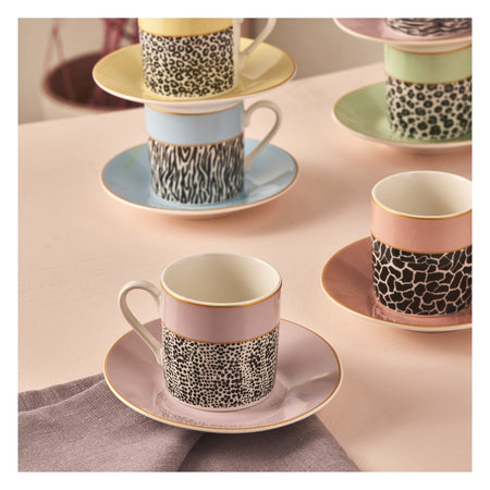 Karaca Bali Turkish Coffee Cup Set for 6, 80 ml - MALLTURK