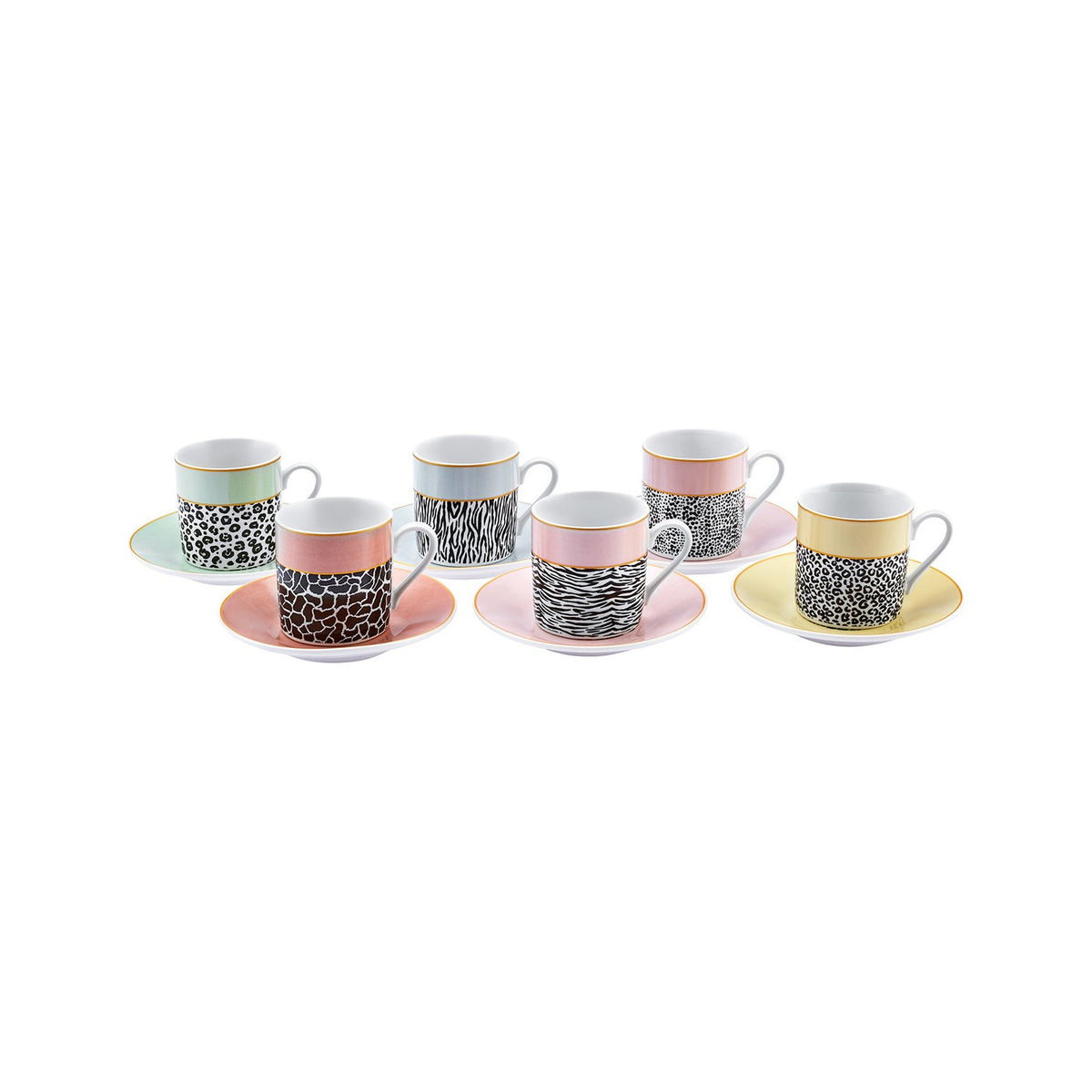 Karaca Bali Turkish Coffee Cup Set for 6, 80 ml - MALLTURK