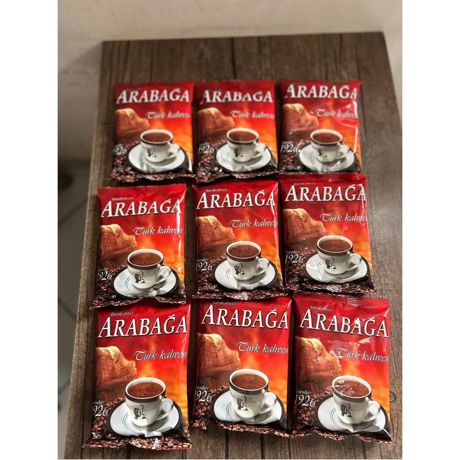 Arabaga Turkish Coffee 100 gr 9 Packs - MALLTURK