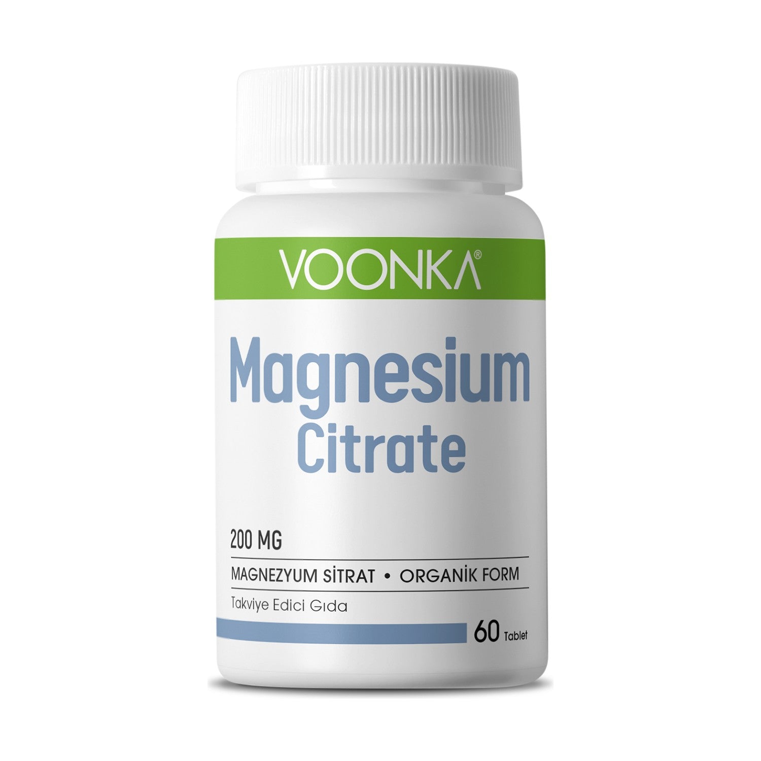 Voonka Magnesium Citrate 200 mg 60 Tablets - MALLTURK