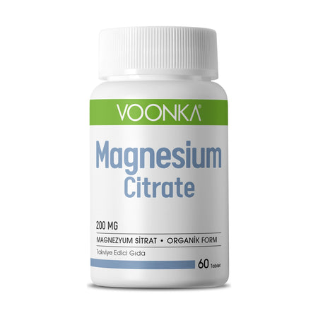 Voonka Magnesium Citrate 200 mg 60 Tablets - MALLTURK