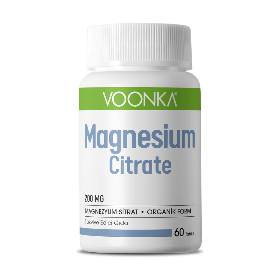 Voonka Magnesium Citrate 200 mg 60 Tablets - MALLTURK