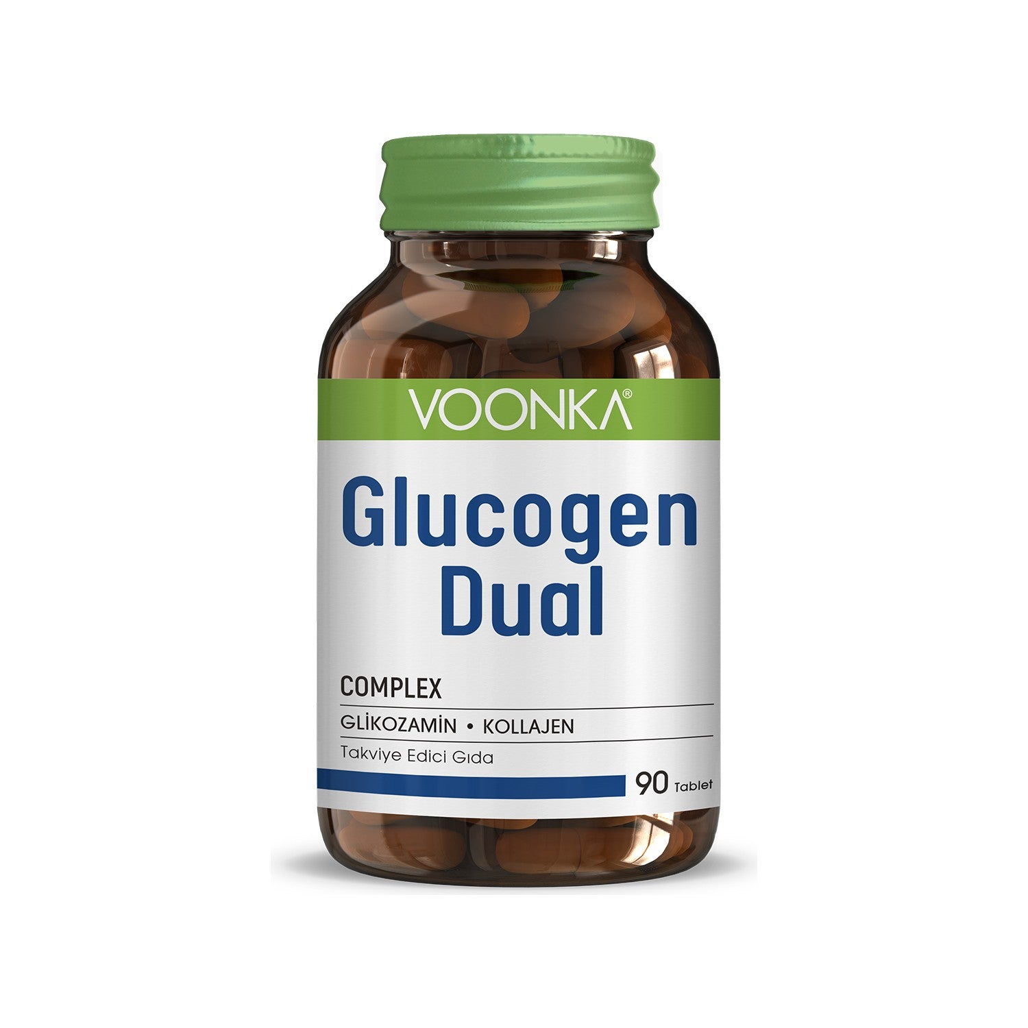 Voonka Glucogen Dual 90 Tablets Glikozamin and Collagen - MALLTURK
