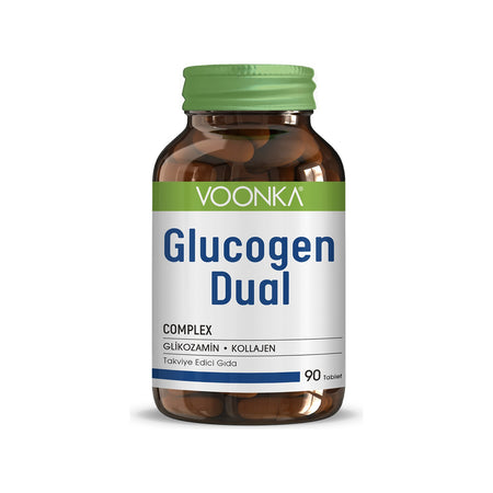 Voonka Glucogen Dual 90 Tablets Glikozamin and Collagen - MALLTURK