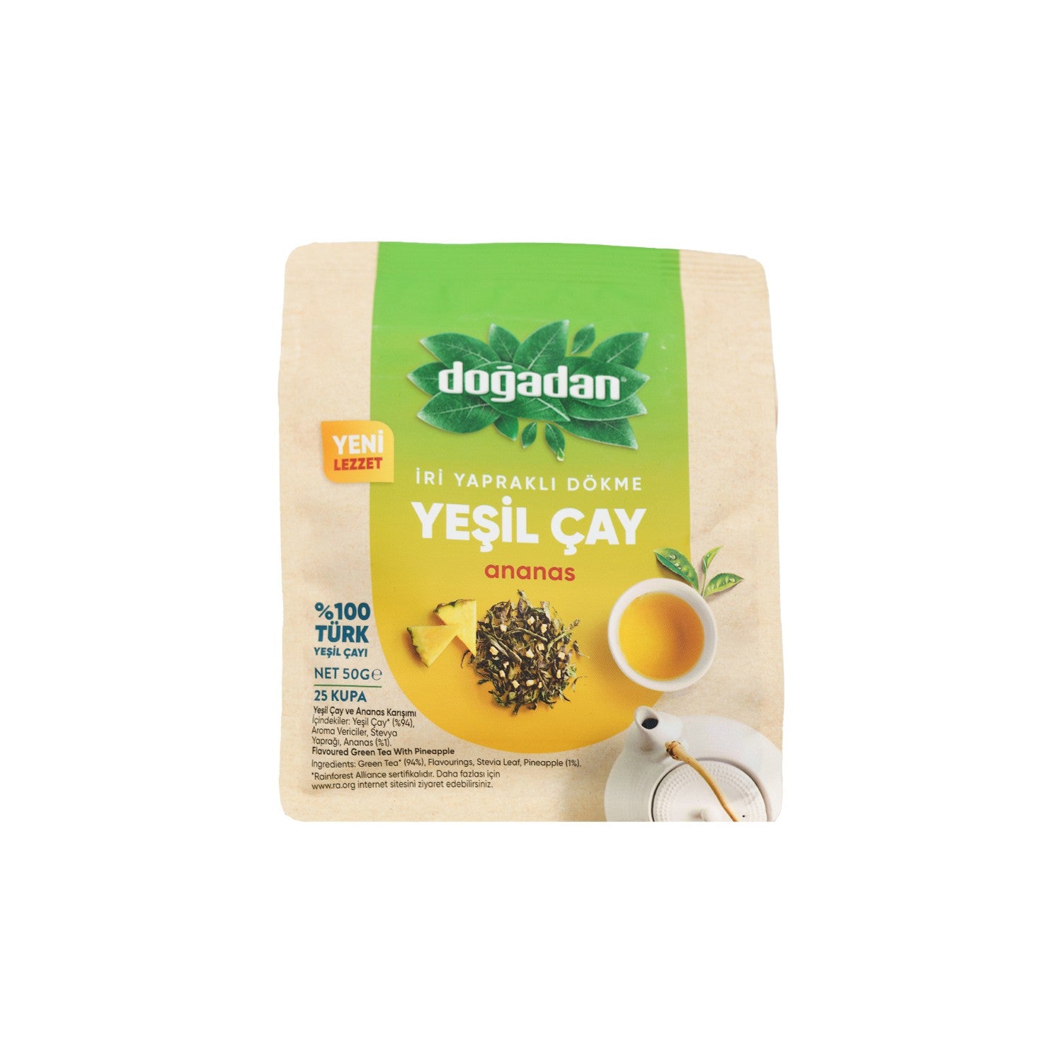 Dogadan Dokme green tea Ananas 50 g - MALLTURK