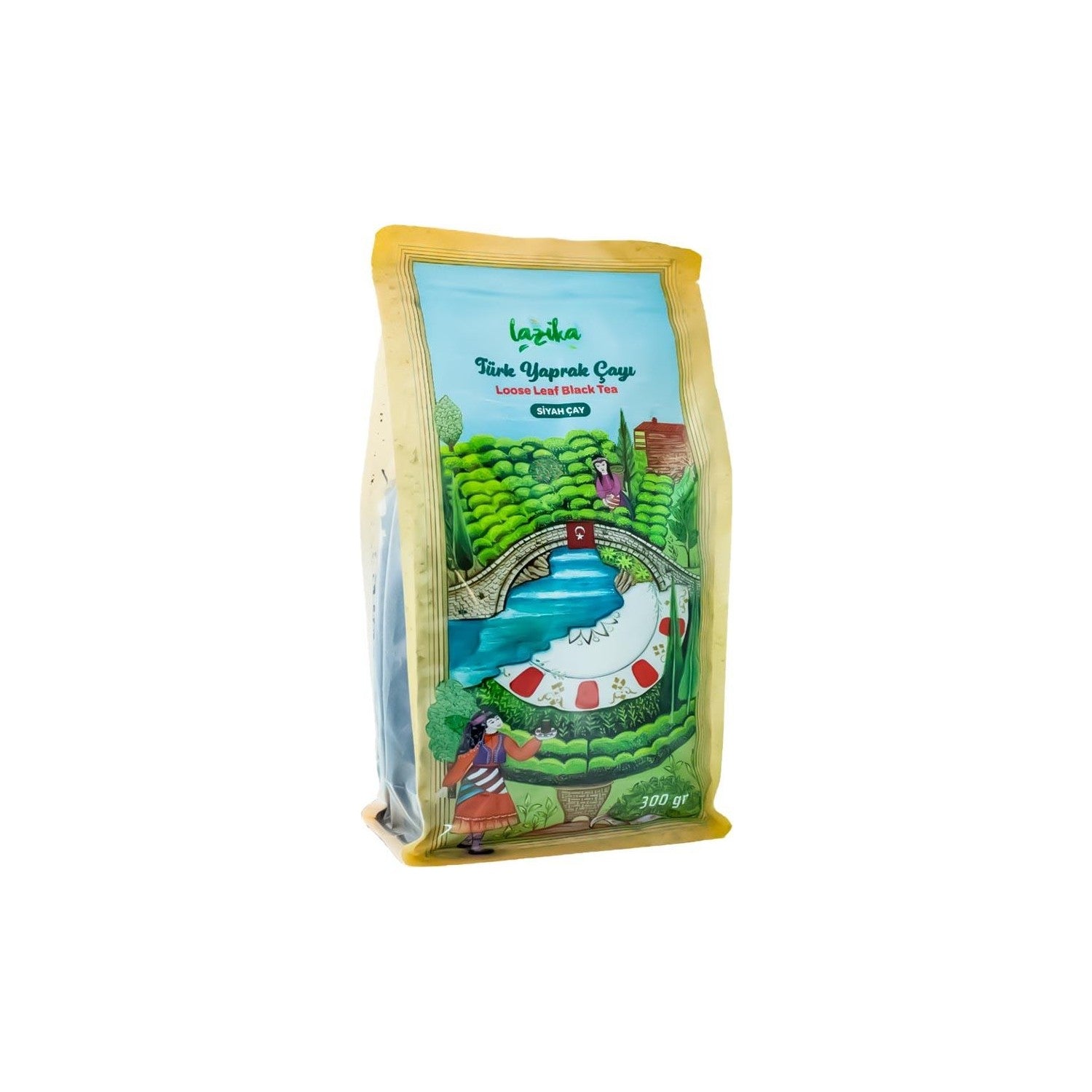 Lazika(2-pack Set) Turk Yaprak Siyah tea (2 x 300 g) - Ilk Hasat Mayis tea, Tozsuz - MALLTURK