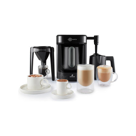 Karaca Hatir Barista Cappuccino and Turkish Coffee Maker, Anthracite - MALLTURK