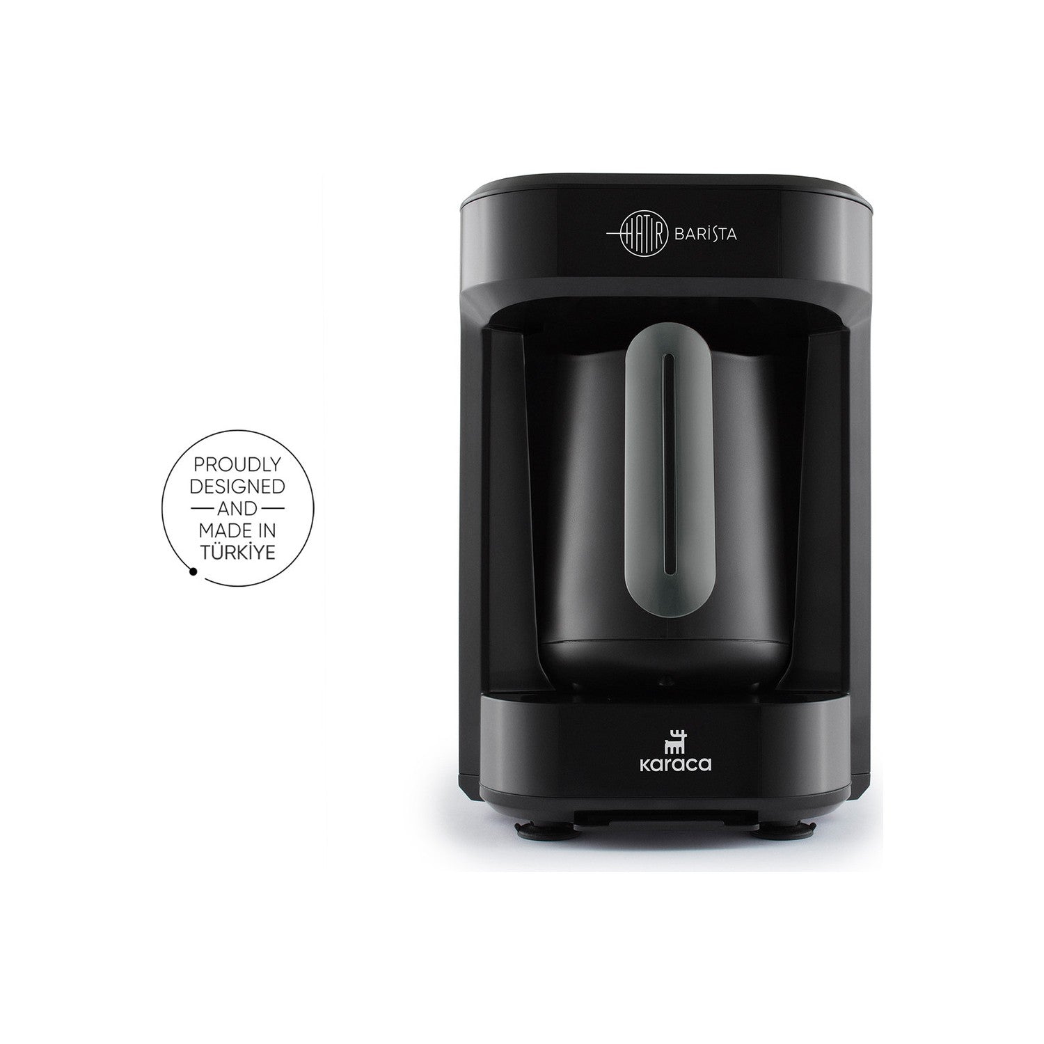 Karaca Hatir Barista Cappuccino and Turkish Coffee Maker, Anthracite - MALLTURK